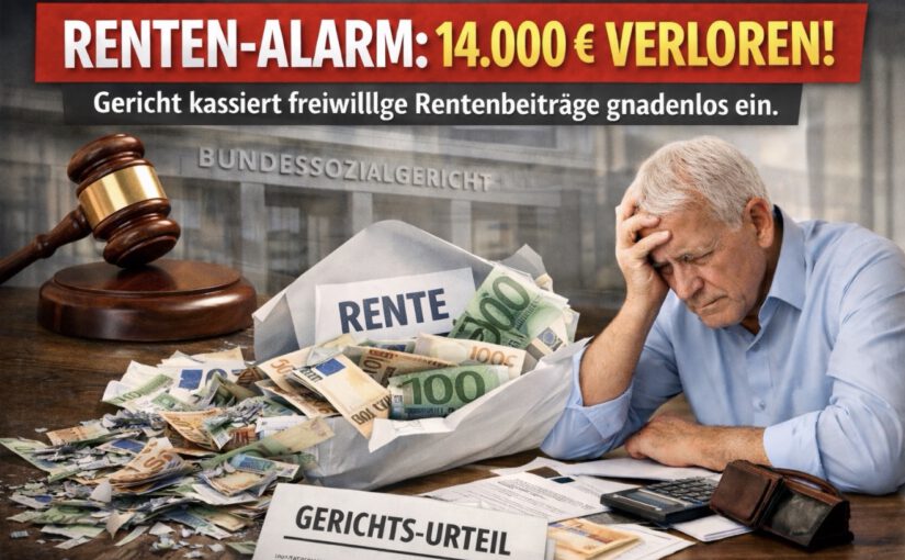 RENTEN-ALARM: 14.000 € VERLOREN! Gericht kassiert freiwillige Rentenbeiträge gnadenlos ein